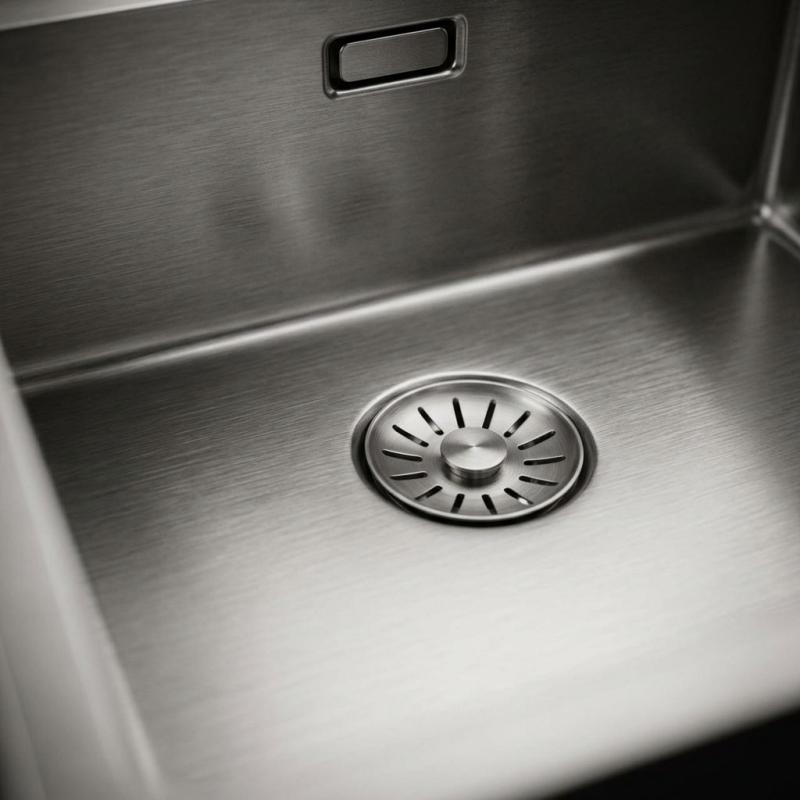 Pure.Sink Comfort PVD Gun metal spoelbak 40x40 cm 10mm radius onderbouw, vlakbouw en opbouw PCM4040-61
